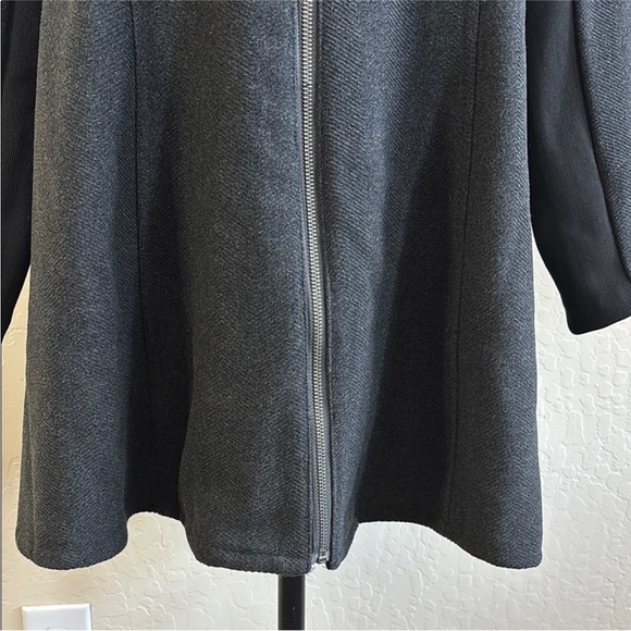 Torrid Charcoal Double-Breasted Pea Coat - Picture 3 of 12